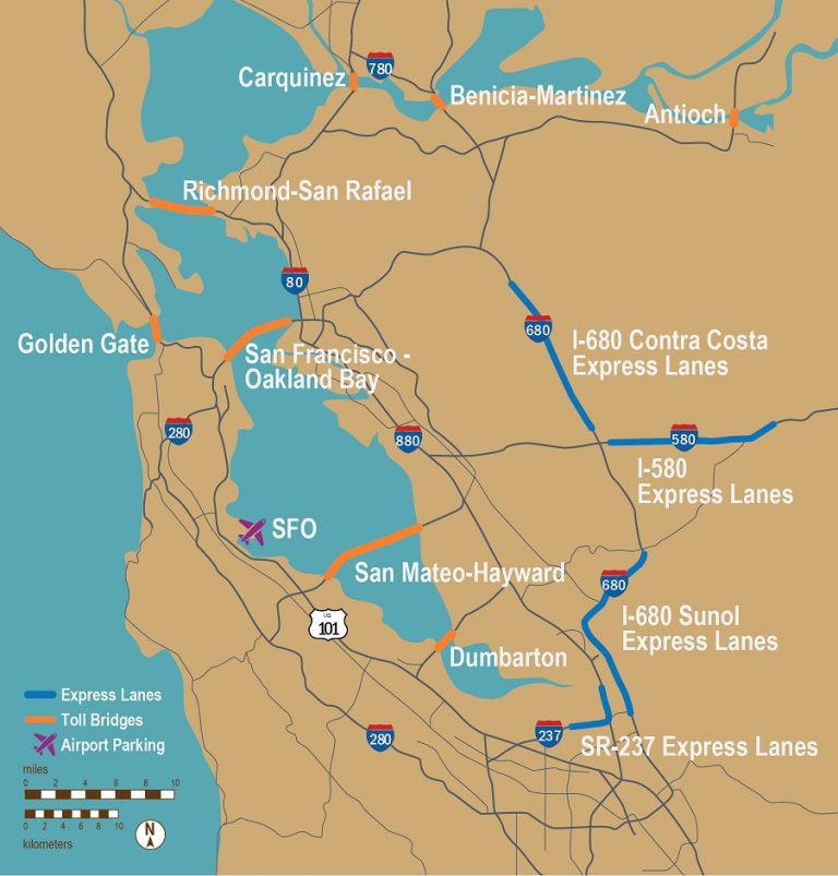 Fastrak - California Toll Roads Map  Printable Maps