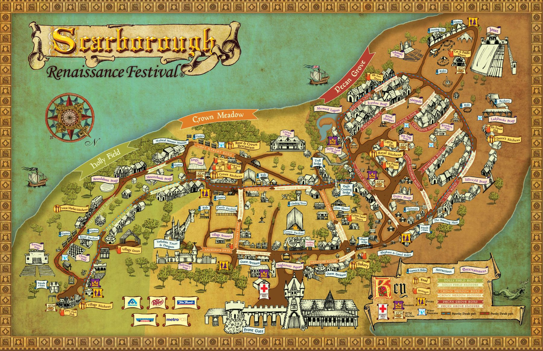 Festival Map - Scarborough Renaissance Festival - Texas Renaissance Festival Map
