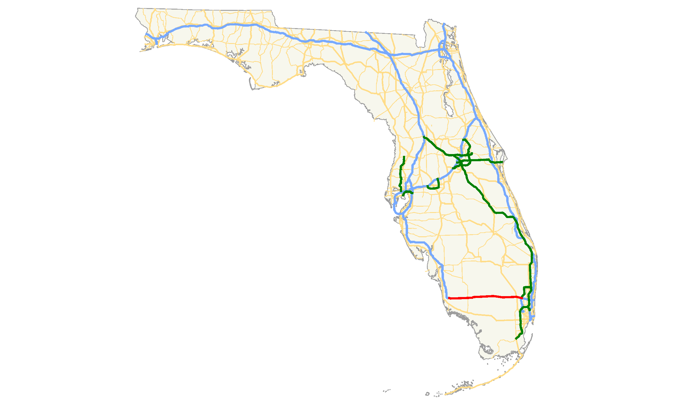 Fichier:alligator Alley Map — Wikipédia - Alligators In Florida Map