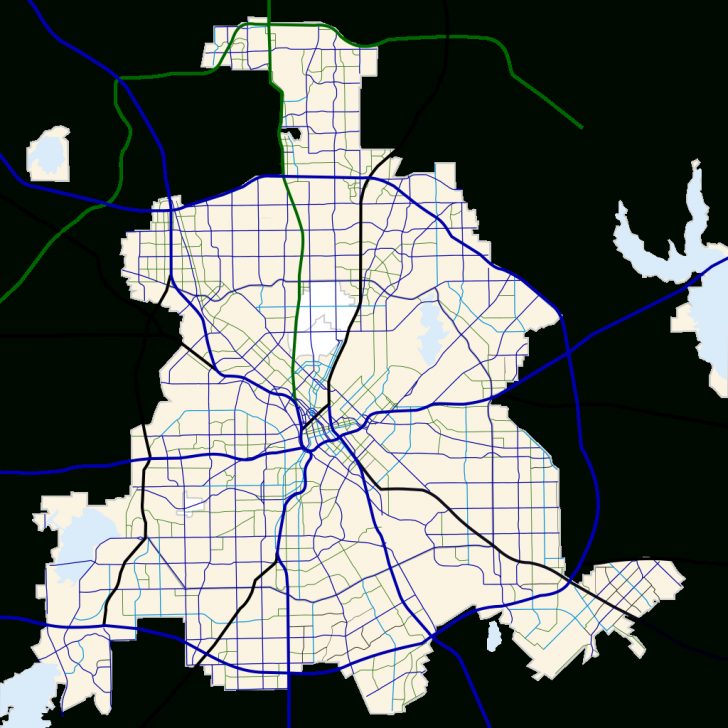 Dallas Map Of Texas