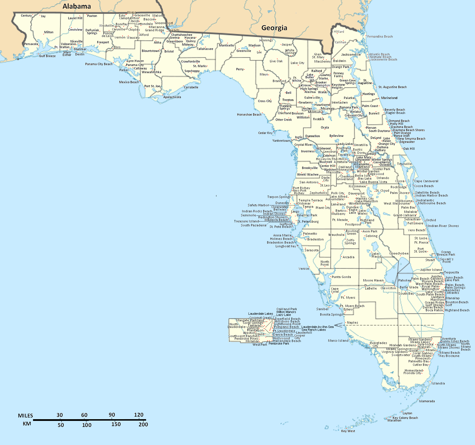 Fichier:florida Incorporated Municipalities — Wikipédia - Niceville Florida Map