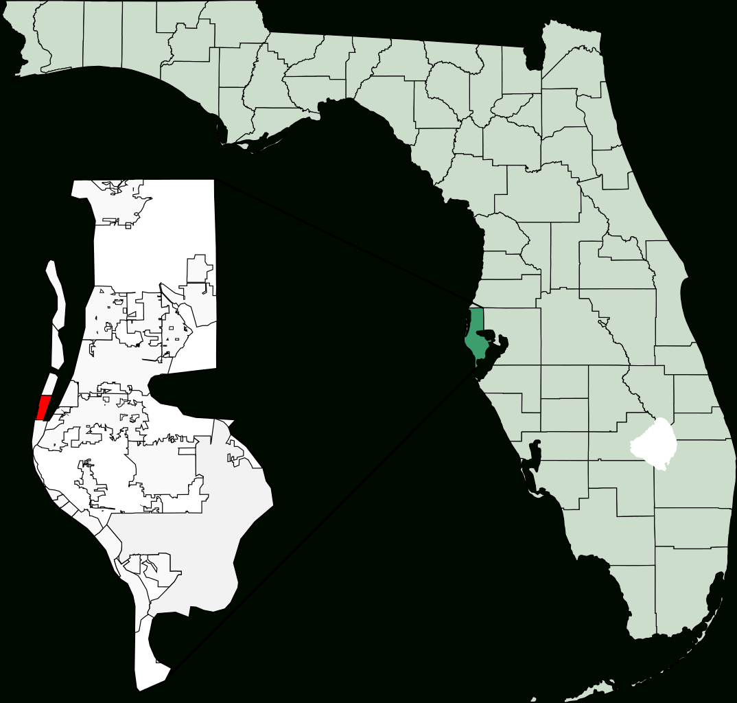 Fichier:map Of Florida Highlighting Belleair Beach.svg — Wikipédia - Belleair Beach Florida Map