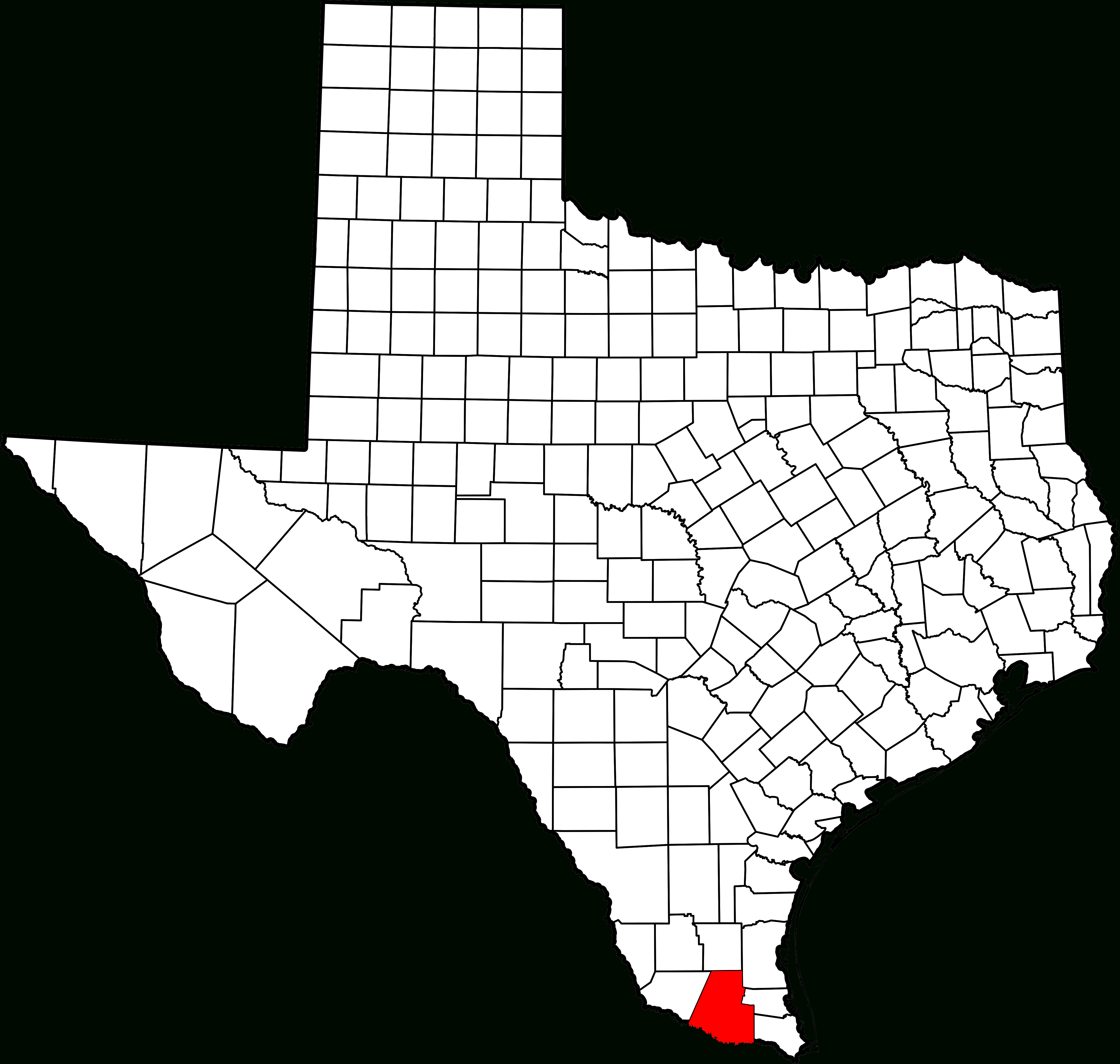 Fichier:map Of Texas Highlighting Hidalgo County.svg — Wikipédia - Hidalgo County Texas Map