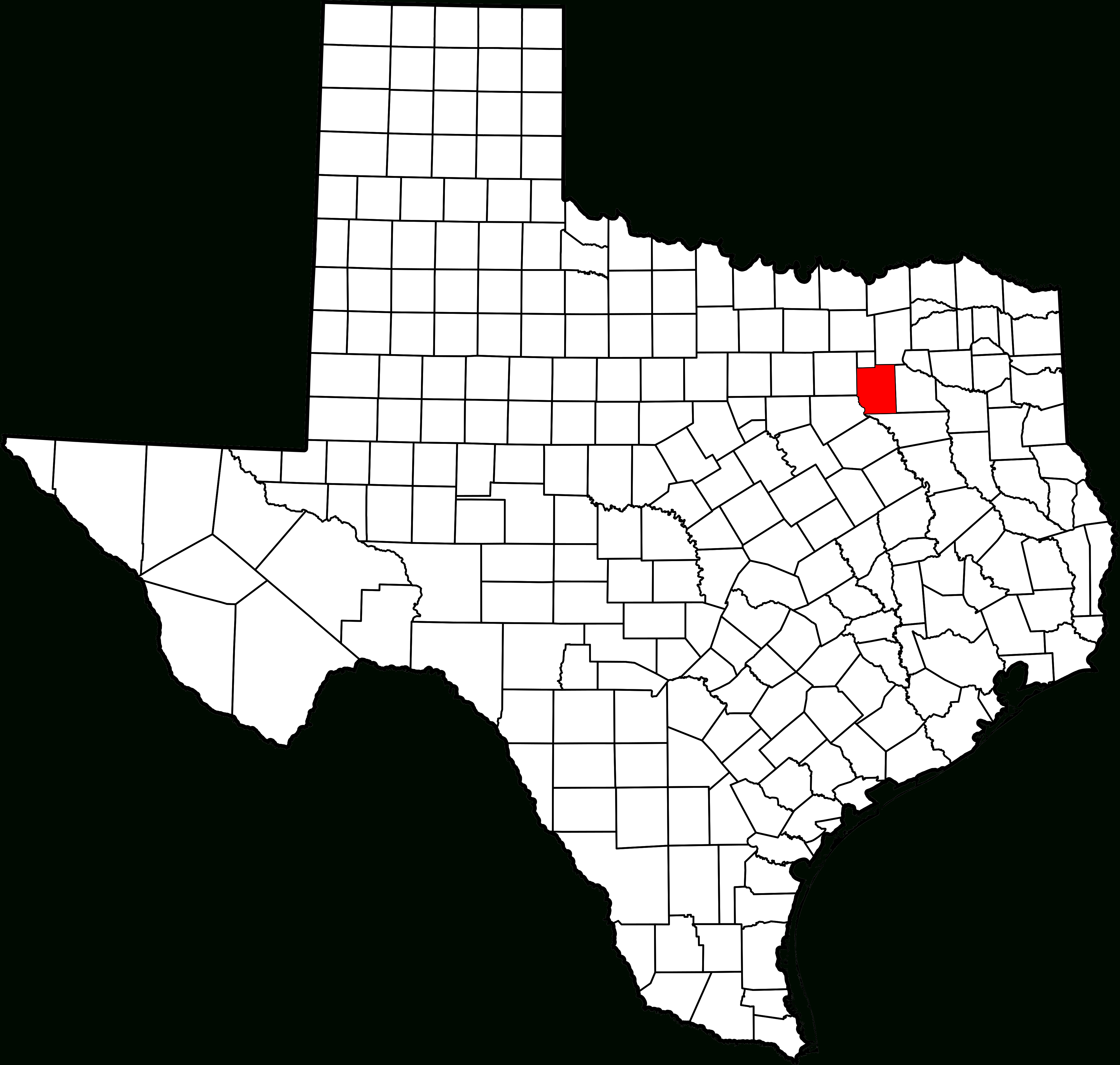 Fichier:map Of Texas Highlighting Kaufman County.svg — Wikipédia - Kaufman Texas Map