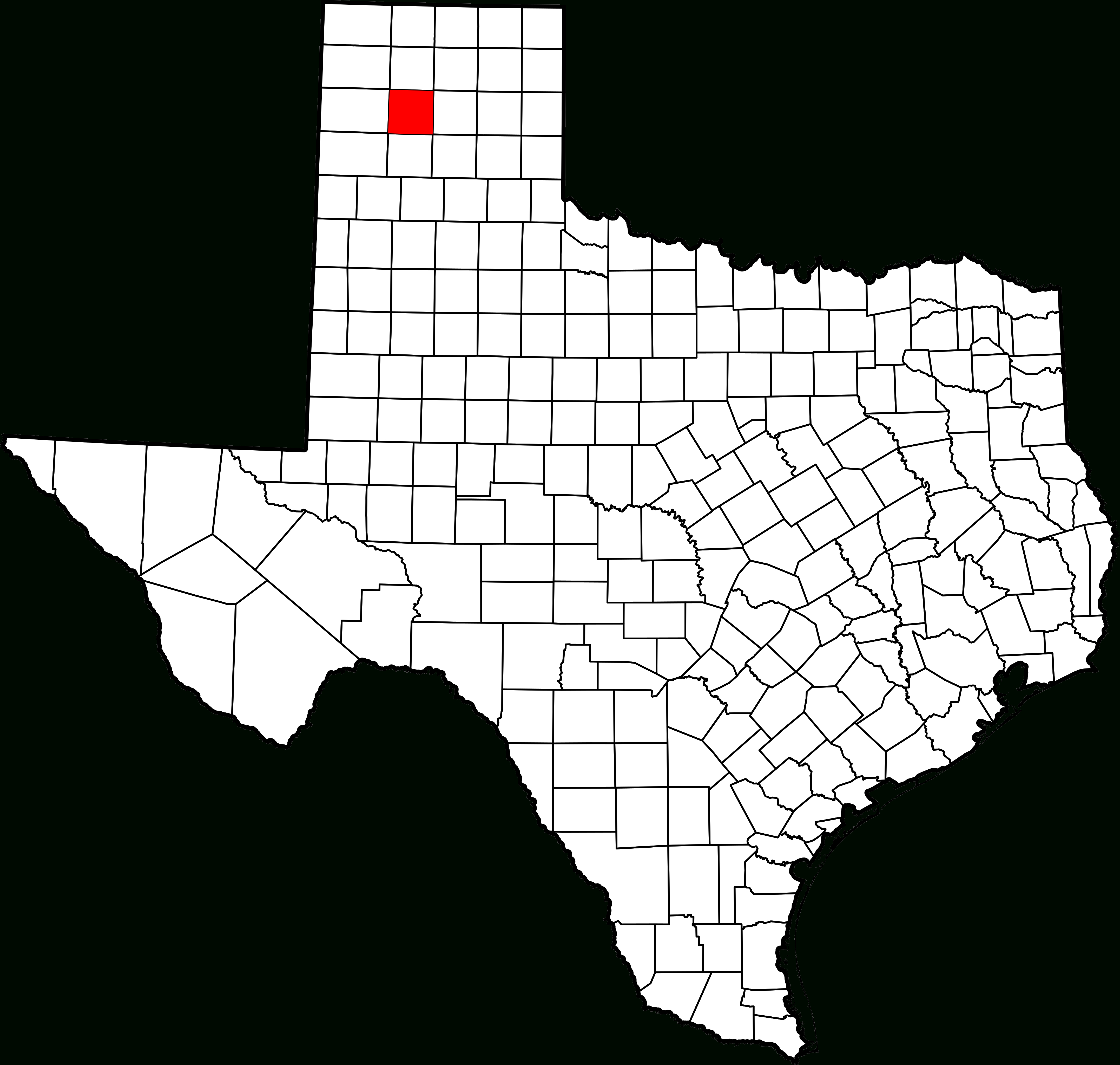 Fichier:map Of Texas Highlighting Potter County.svg — Wikipédia - Dumas Texas Map