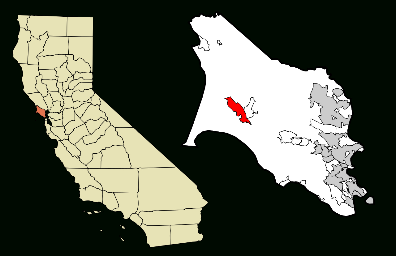 Fichier:marin County California Incorporated And Unincorporated - Marin County California Map