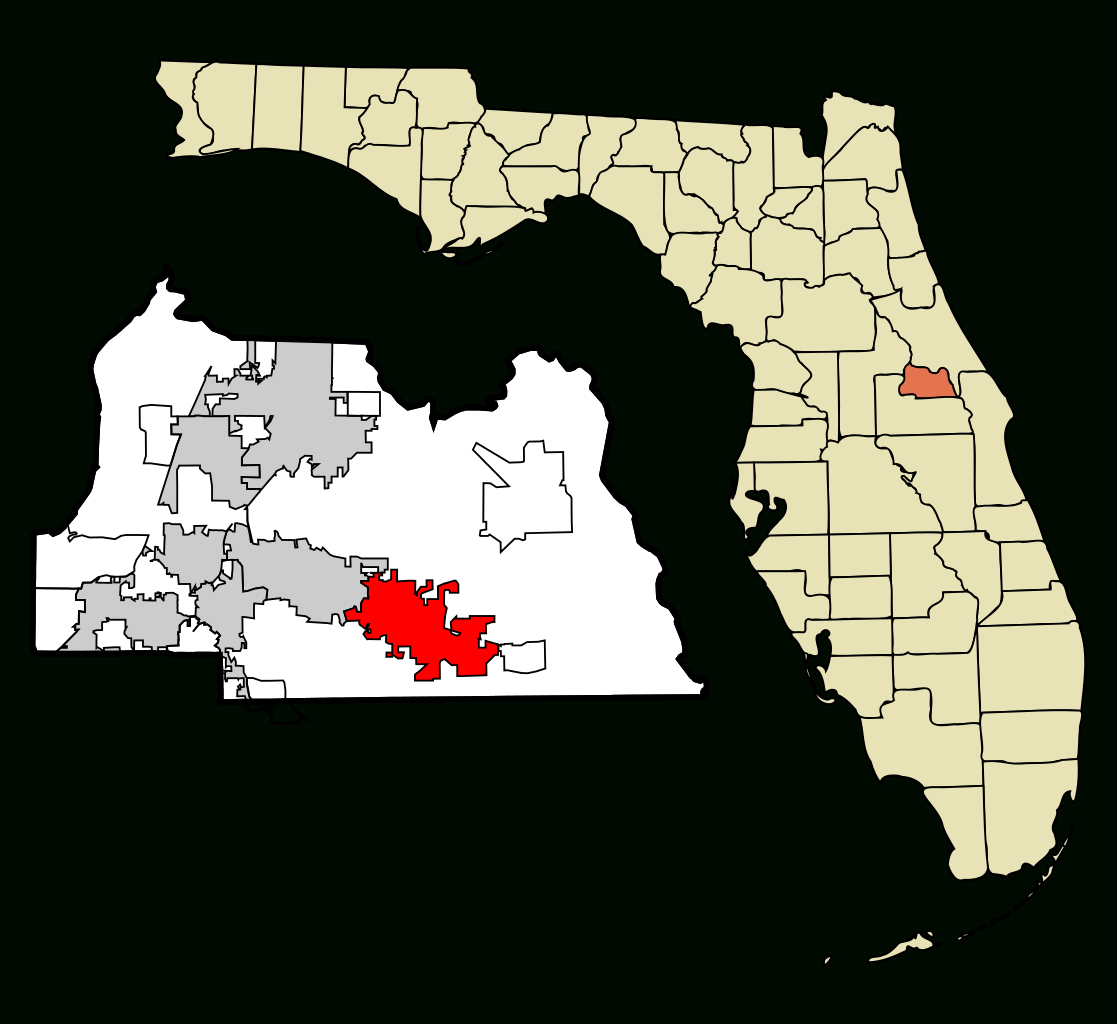 Fichier:seminole County Florida Incorporated And Unincorporated - Map Of Seminole County Florida