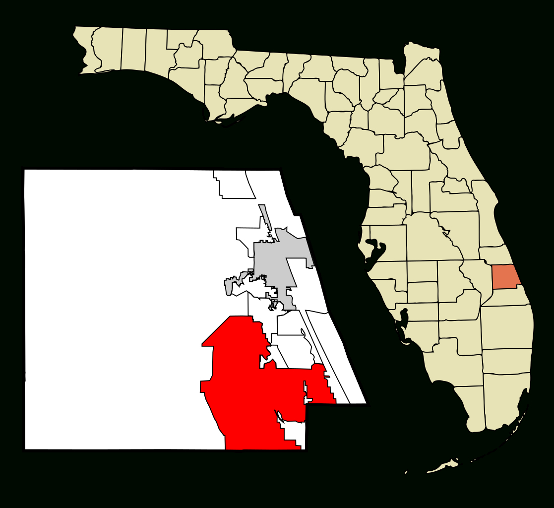 Fichier:st. Lucie County Florida Incorporated And Unincorporated - Florida Map With Port St Lucie