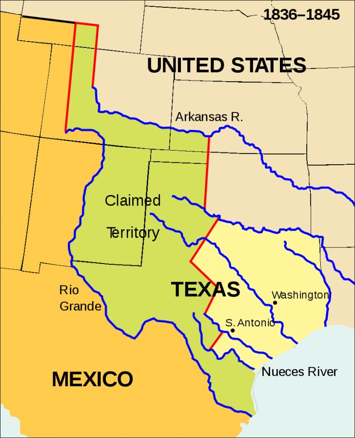 Fichierwpdms Republic Of Texas.svg — Wikipédia Republic Of Texas Map