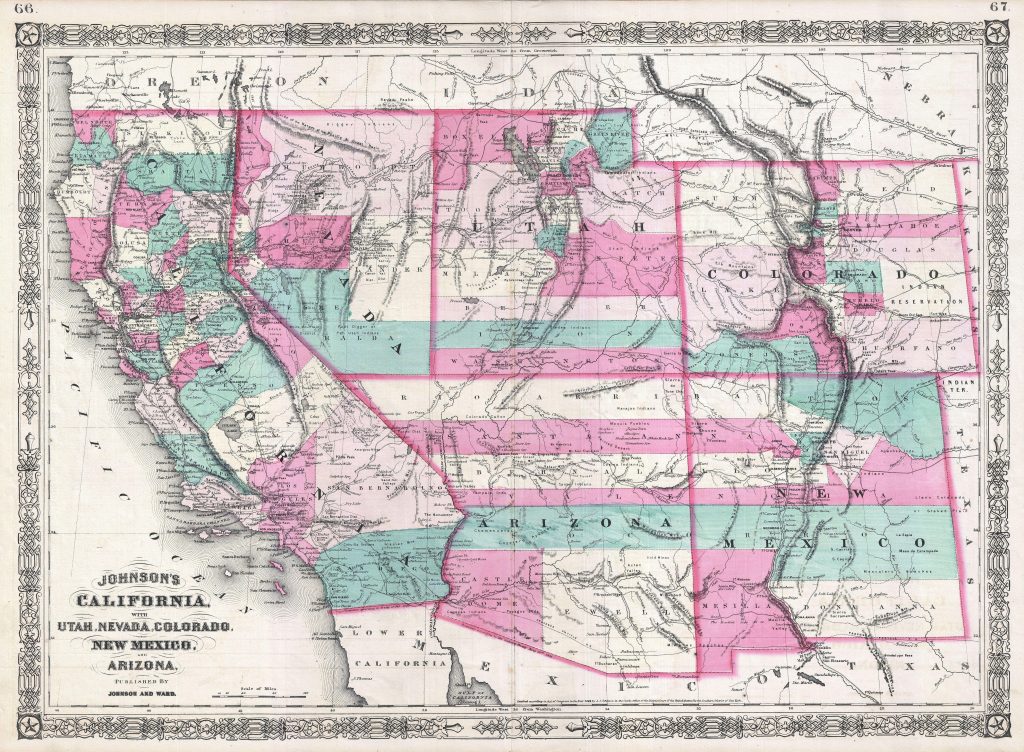 California Nevada Arizona Map - Printable Maps