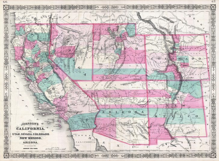 California Nevada Arizona Map