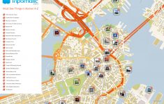File:boston Printable Tourist Attractions Map - Wikimedia Commons - Map Of Chicago Attractions Printable