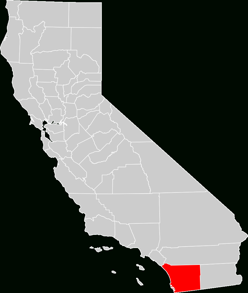 File:california County Map (San Diego County Highlighted).svg - San Diego On The Map Of California