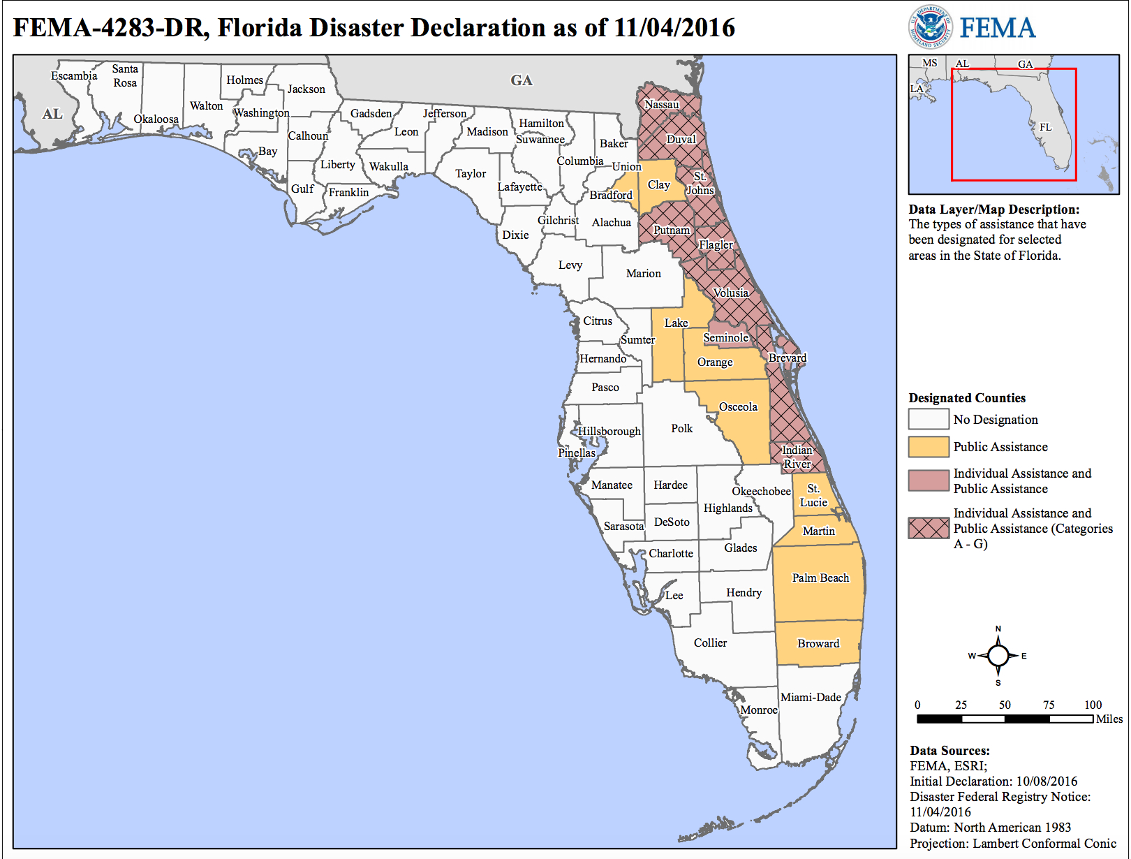 File:hurricane Matthew Florida Disaster Declarations - Wikimedia - Florida Disaster Map