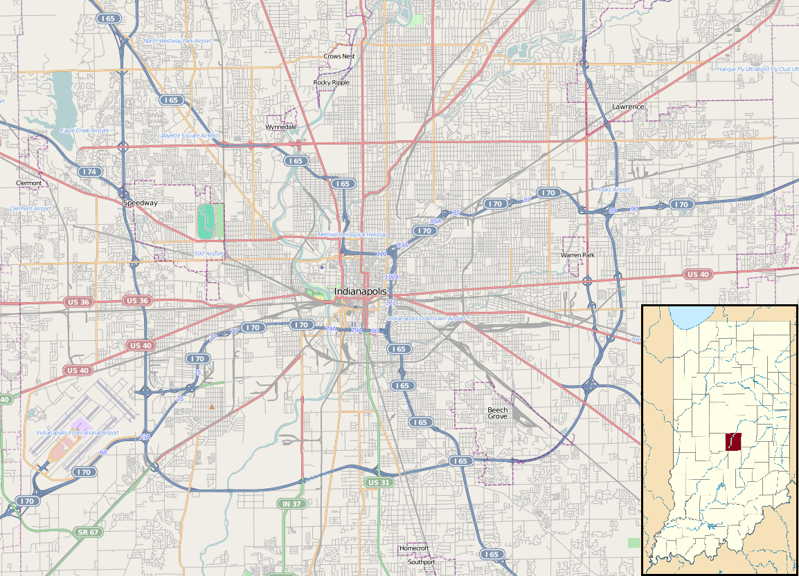 File:location Map Indianapolis - Wikipedia - Downtown Indianapolis Map Printable