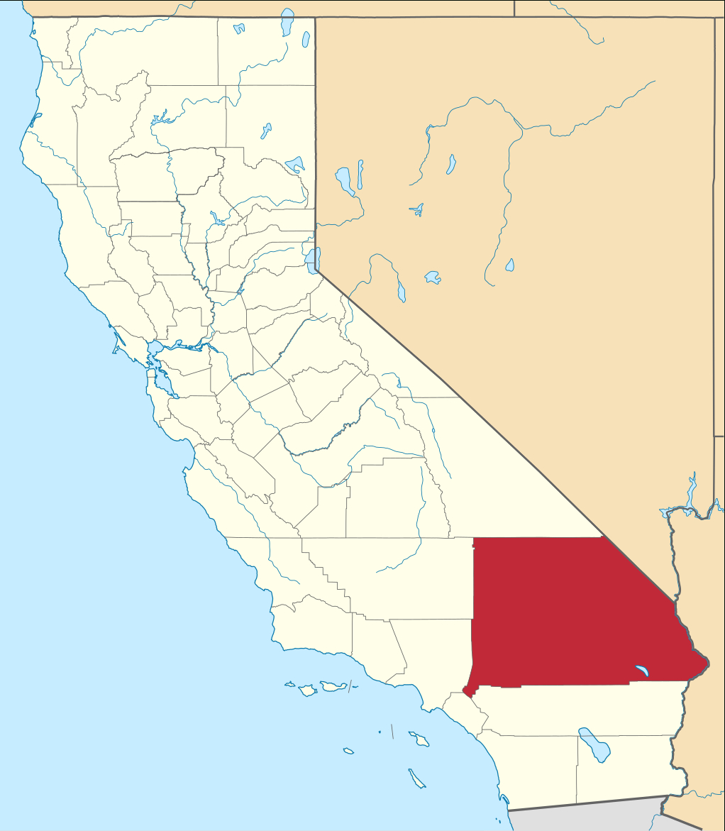 File:map Of California Highlighting San Bernardino County.svg - Chino California Map