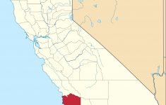 File:map Of California Highlighting Santa Barbara County.svg - Wikipedia - Santa Maria California Map