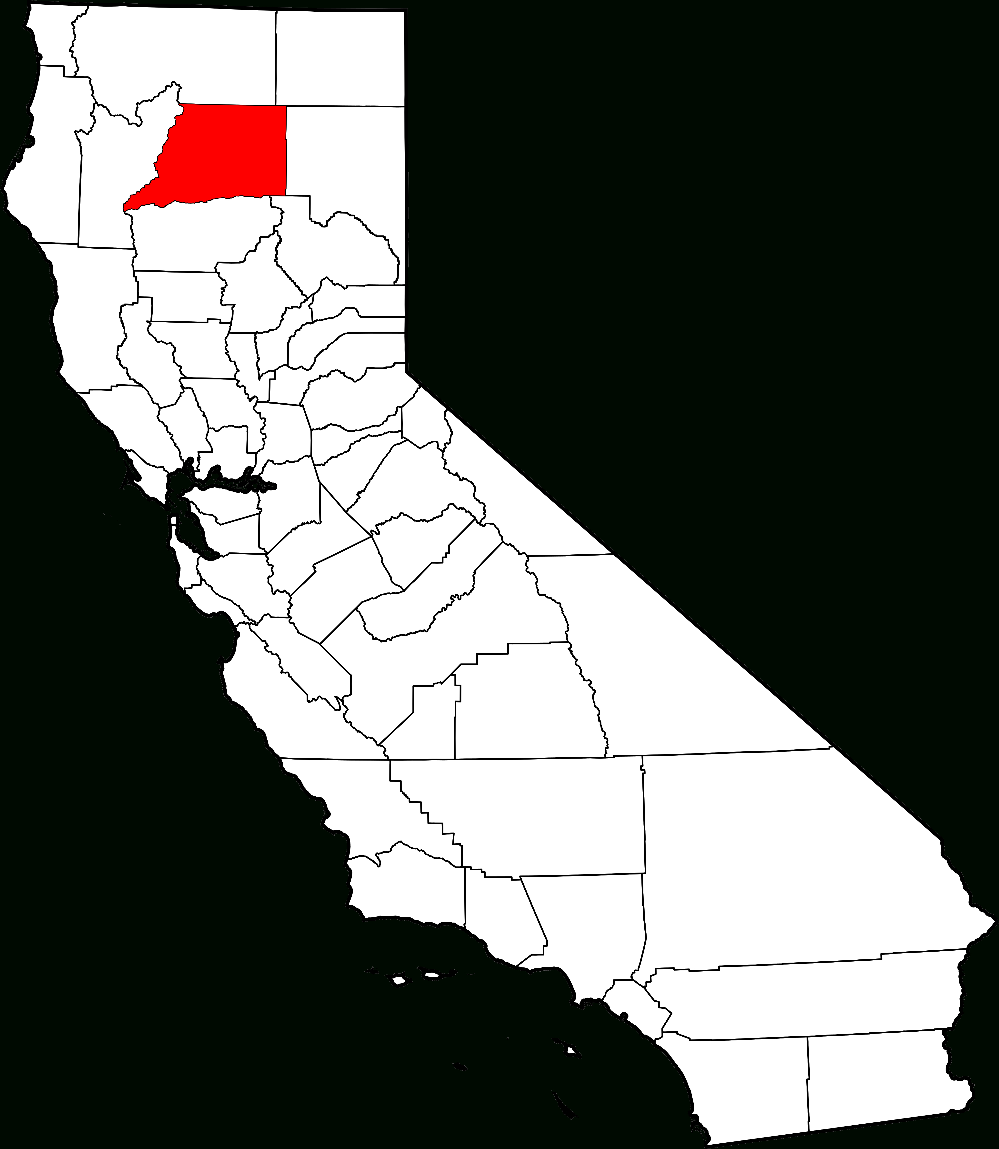 File:map Of California Highlighting Shasta County.svg - Wikipedia - Ono California Map