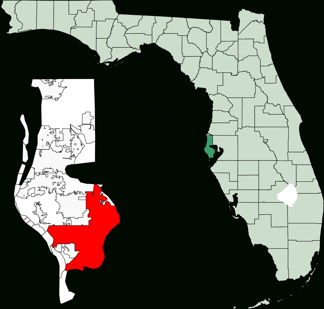 File:map Of Florida Highlighting St Petersburg.svg - Wikimedia Commons - St Pete Florida Map