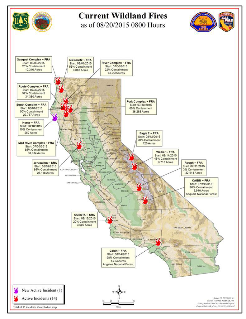 Fire Map California Fires Current - Klipy - Map Of Current California Wildfires