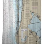 Fl: Clearwater Fl Nautical Chart Shower Curtain Map Shower | Etsy   Florida Map Shower Curtain