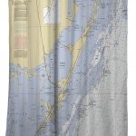 Fl: Key Largo, Fl Nautical Chart Shower Curtain   Florida Map Shower Curtain