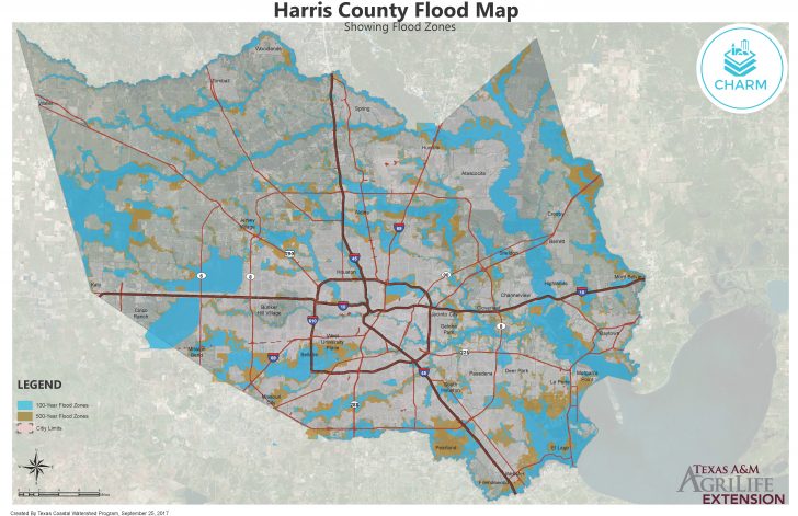 Flood Zone Maps For Coastal Counties | Texas Community Watershed - Katy ...