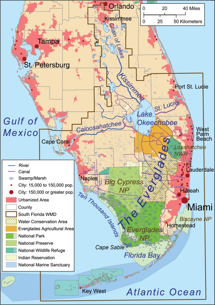 Florida Bay Wikipedia Alligators In Florida Map Printable Maps