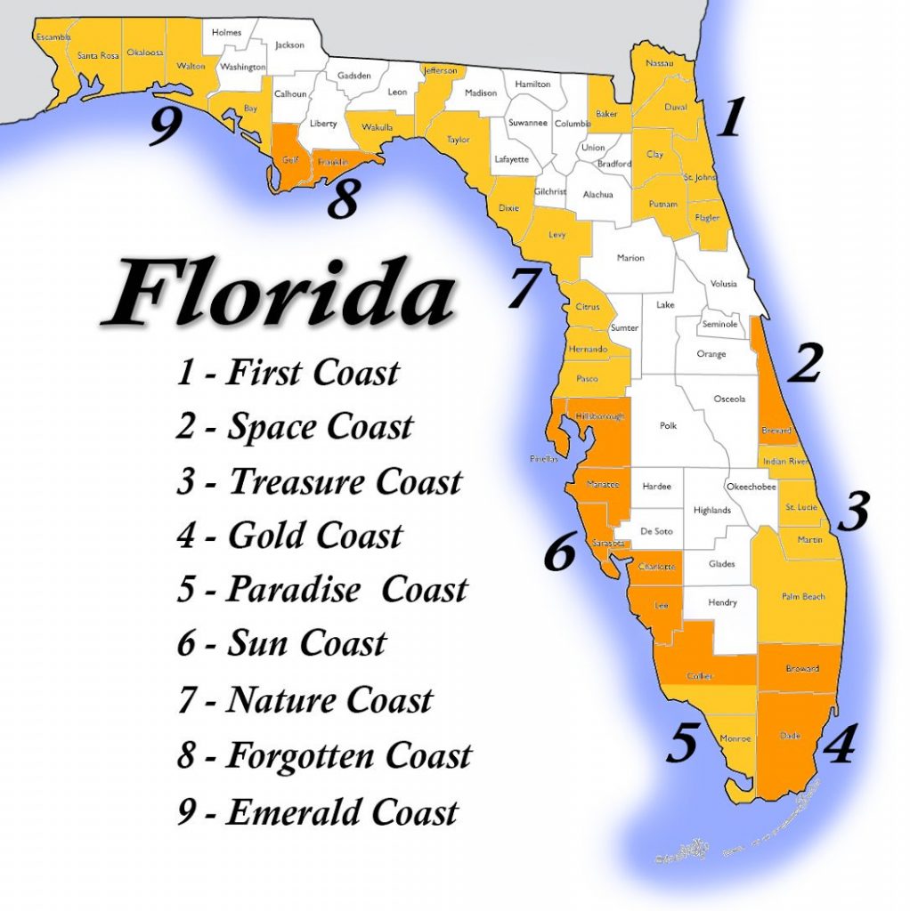 Florida Coast Map And Travel Information Download Free Florida Treasure Coast Florida Map 1022x1024 