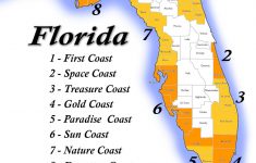 Florida Coast Map And Travel Information | Download Free Florida - Treasure Coast Florida Map