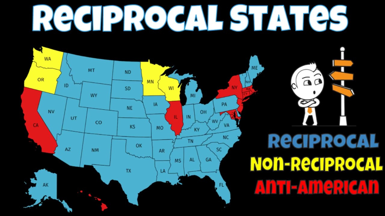 Florida Concealed Carry Reciprocity | How To Carry In 37 States - Florida Non Resident Ccw Reciprocity Map