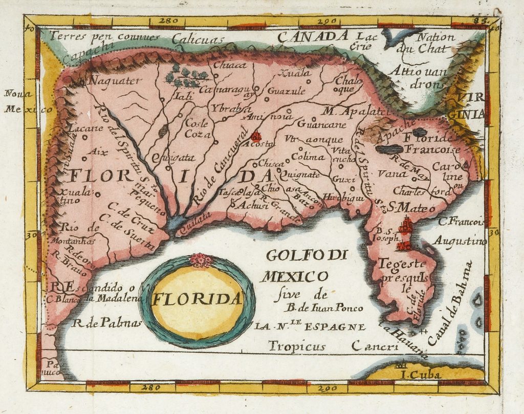 Early Map Of Florida