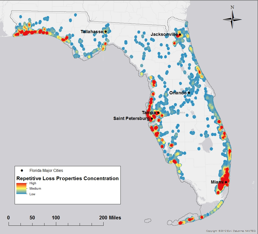 Florida Flood Risk Study Identifies Priorities For Property Buyouts - 100 Year Flood Map Florida