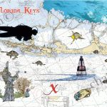 Florida Keys Art On Nautical Chartsmarjorie Smith   Florida Keys Map Art