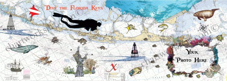 Florida Keys Map Art