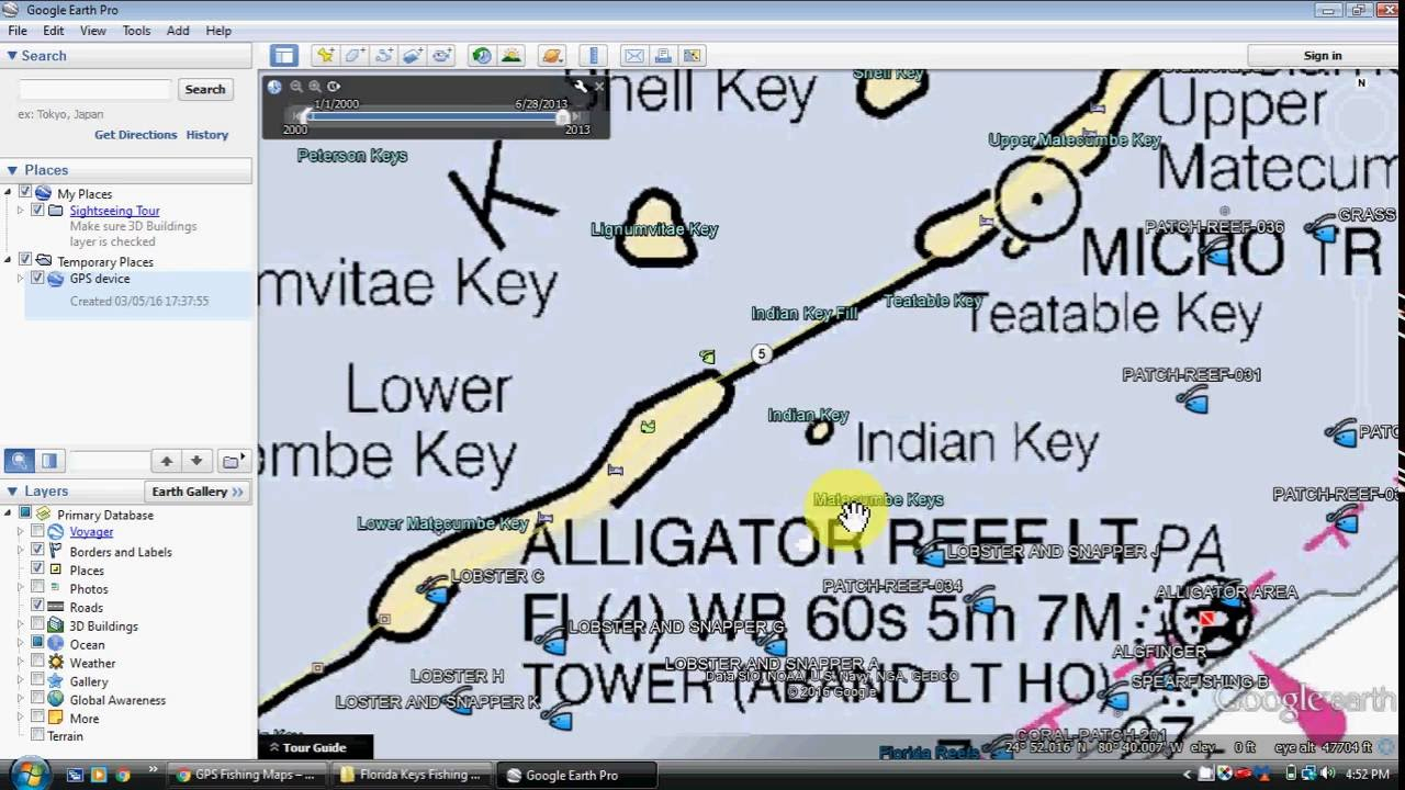 Florida Keys Fishing Map And Fishing Spots - Youtube - Florida Fishing Reef Map