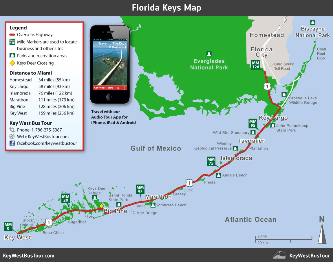 Florida Keys Map :: Key West Bus Tour - Map Of Lower Florida Keys