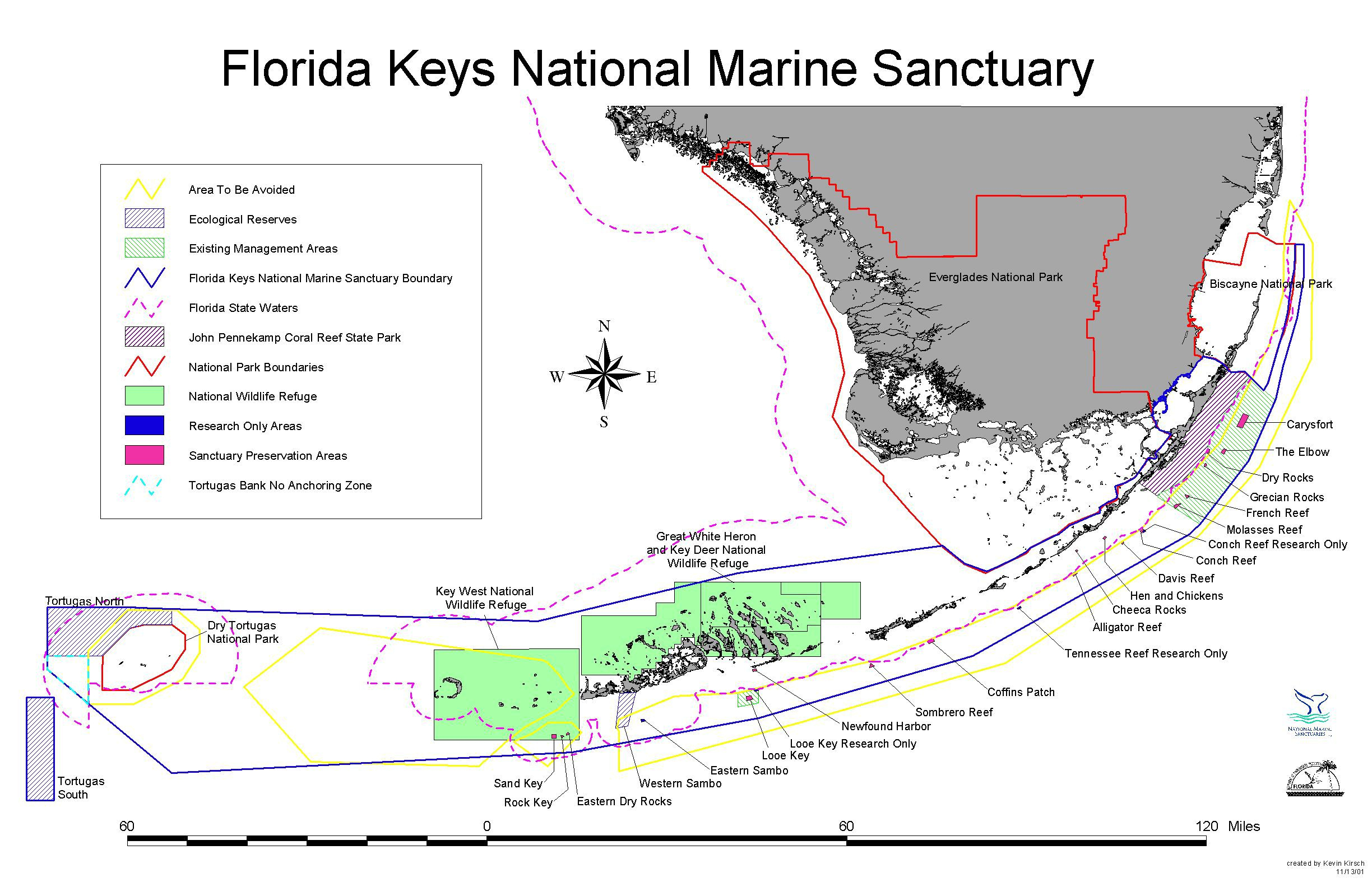 Florida Keys National Marine Sanctuary - Wikipedia - Florida Fishing Reef Map