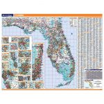 Florida Laminated State Wall Map   Laminated Florida Map