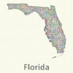 Florida Line Art Map Digital Artdavid Zydd   Map Of Florida Art