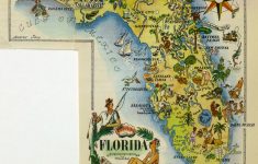 Florida Map Archives - Original Art, Antique Maps &amp; Prints - Map Of Florida Art