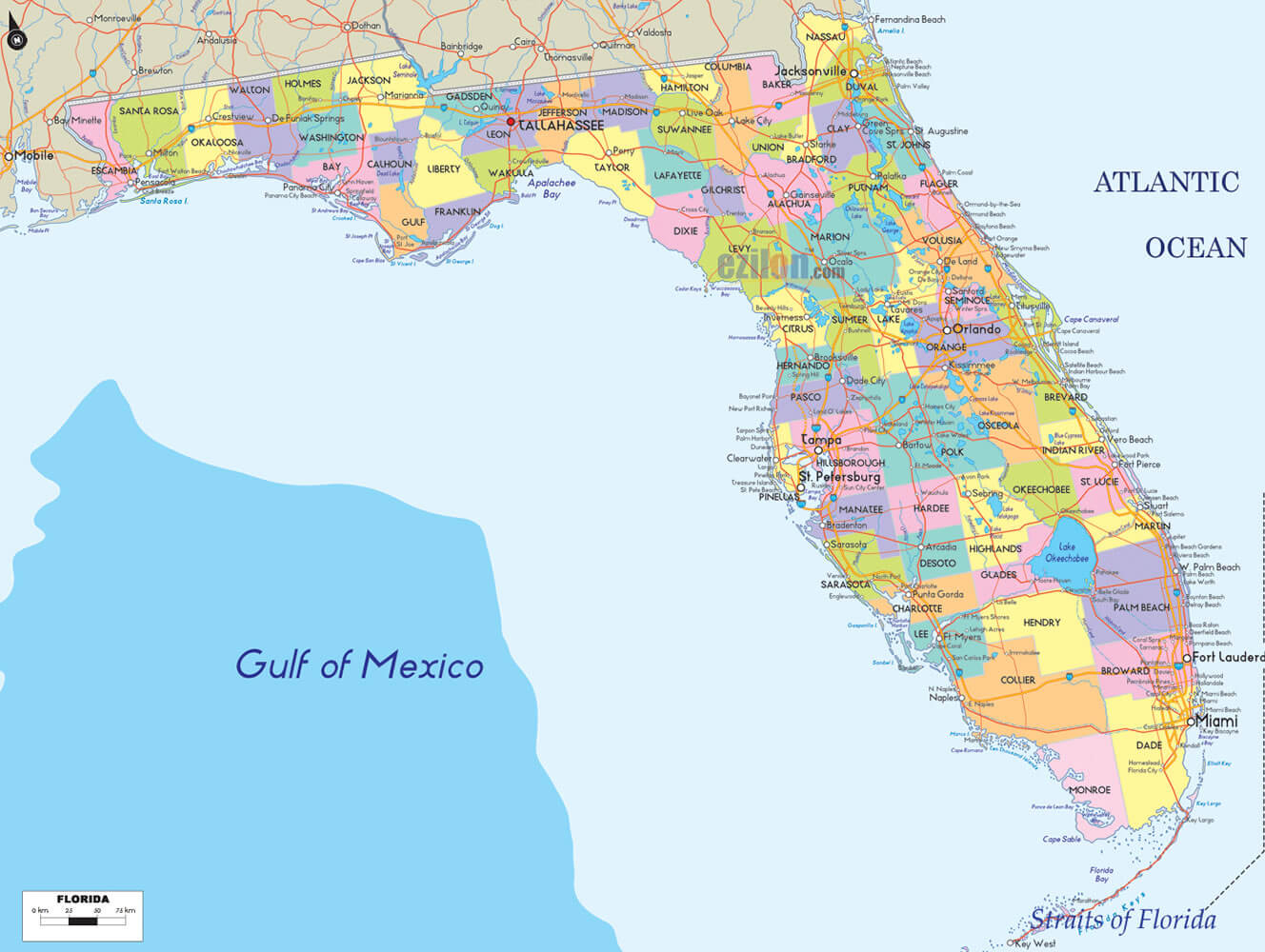 Florida Map - Florida Traffic Map