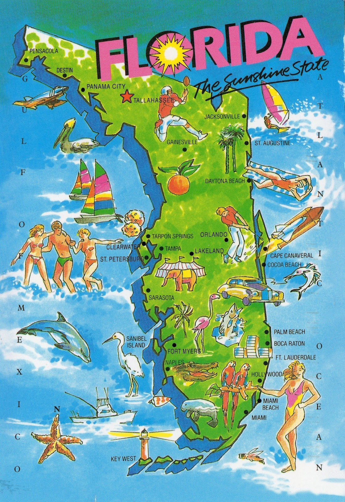 Florida Map For Vacation | Verkuilenschaaij - Florida Vacation Map