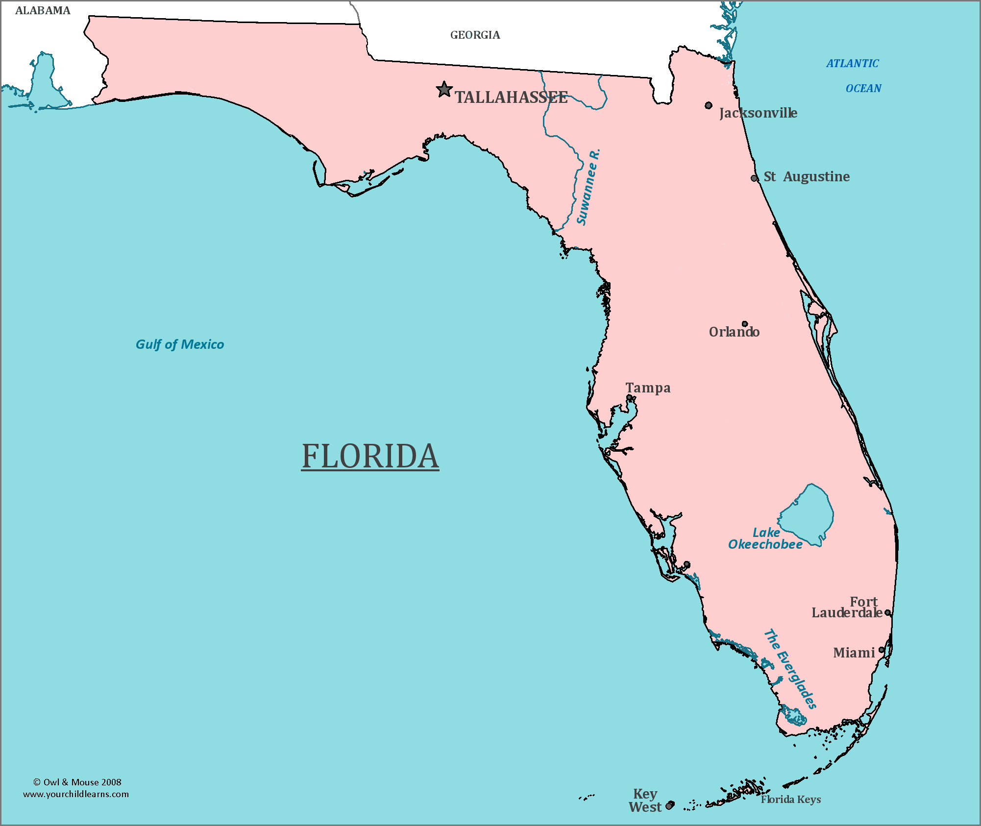 Florida Map Free Print Map Florida State Map Pictures Map Reference - Florida St Map