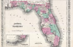 Florida Map Poster, Canvas, Print Sales - Florida Keys Map Poster