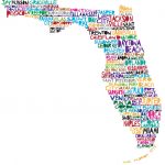Florida Map | The Modern Southern Gentleman | Beach Decor   Map Of Florida Art