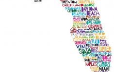 Florida Map | The Modern Southern Gentleman | Beach Decor - Map Of Florida Art