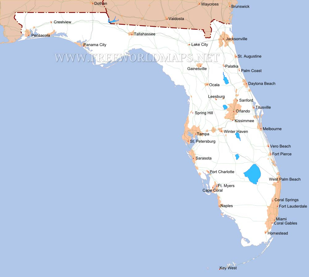 Florida Maps - Homestead Florida Map
