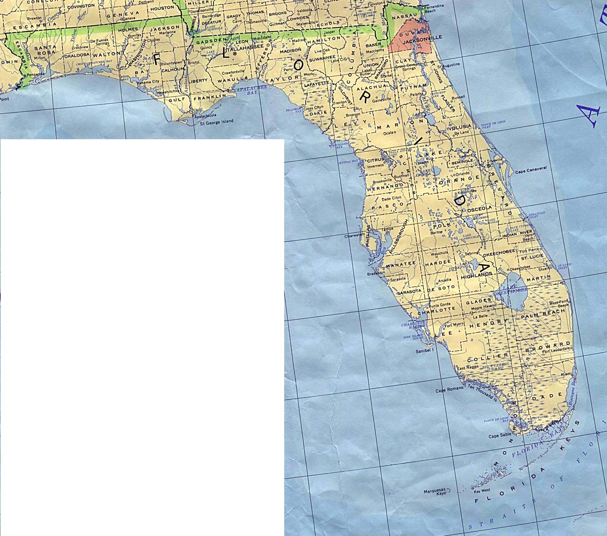 Florida Maps - Perry-Castañeda Map Collection - Ut Library Online - Florida Topographic Map Pdf