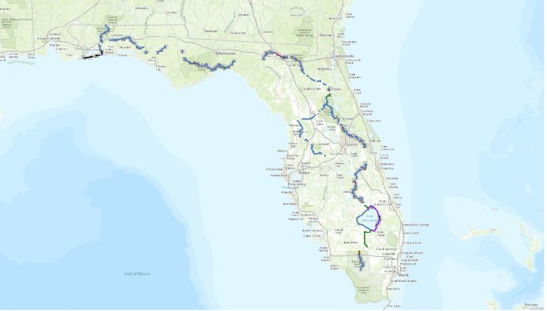 Florida National Scenic Trail - Home - Rails To Trails Florida Map 